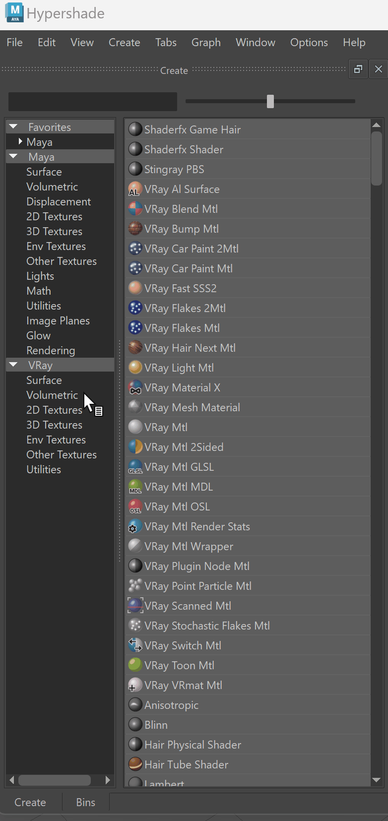 V-Ray for Maya > VRayMaterialX > maya2024_VRayMtlX_Hypershade.gif