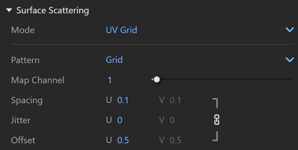 Rhino8_VRay6.2_Scatter_Parameters_Surface_UVGrid