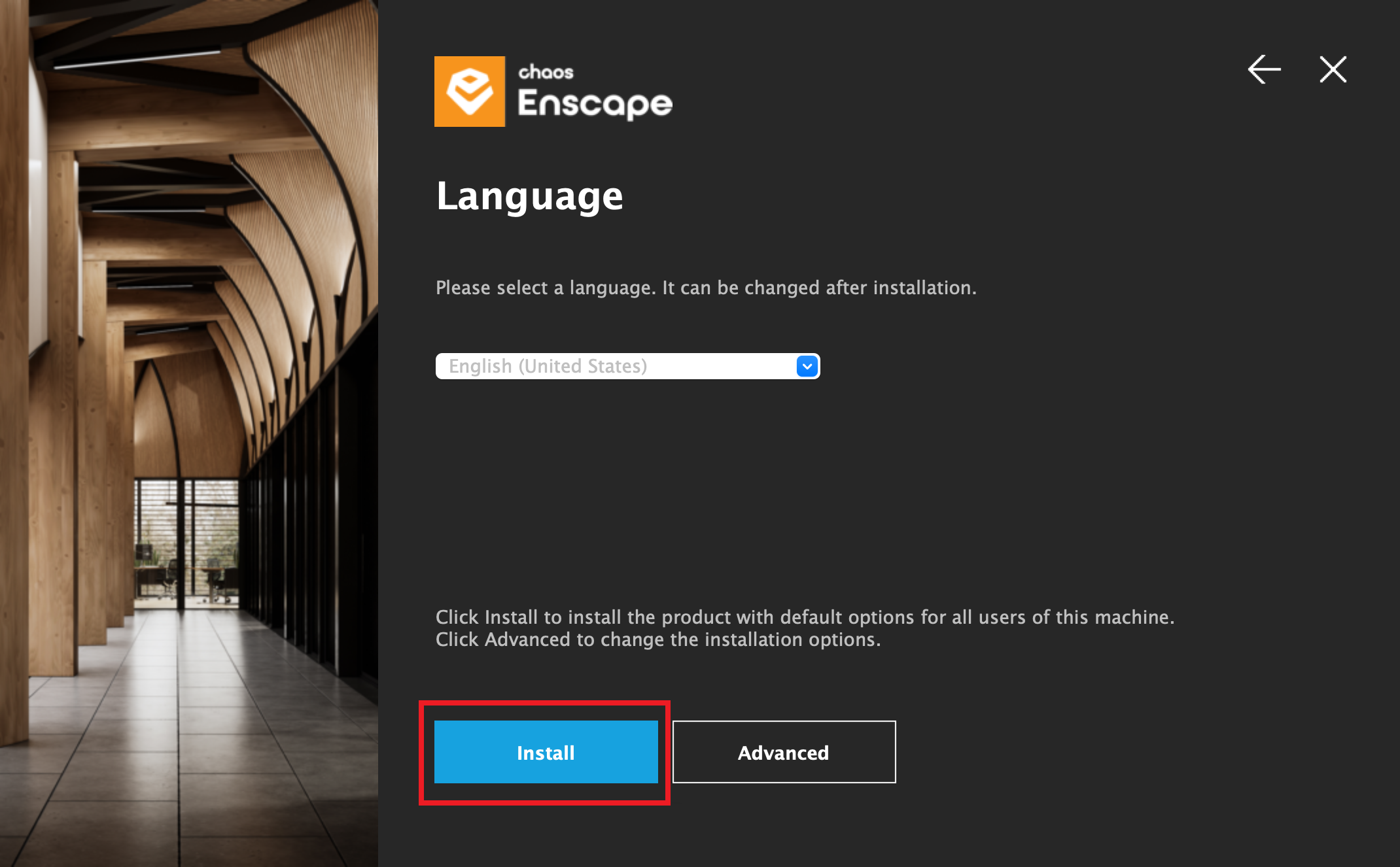Chaos Licensing > Floating Licenses > enscape_installer_basicInstallation.png