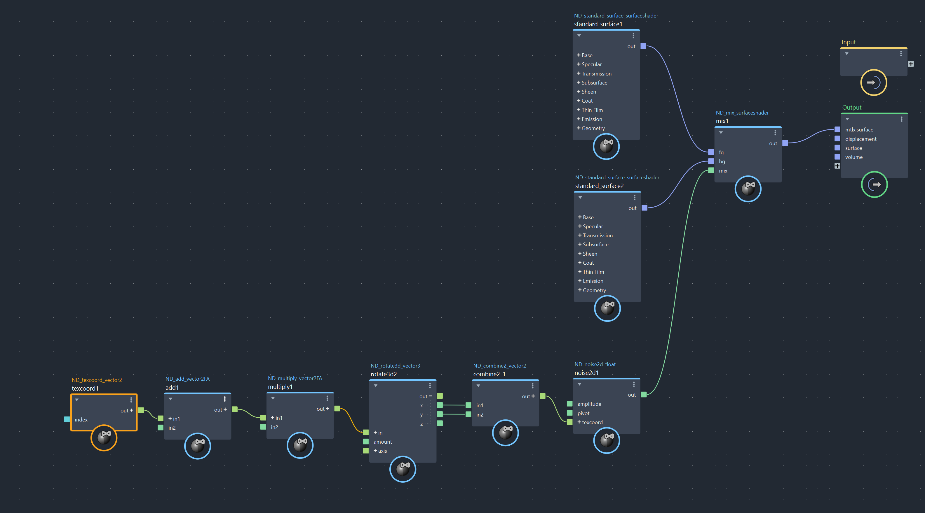 V-Ray for Maya > Procedural Texture Setup with MaterialX > setup.png