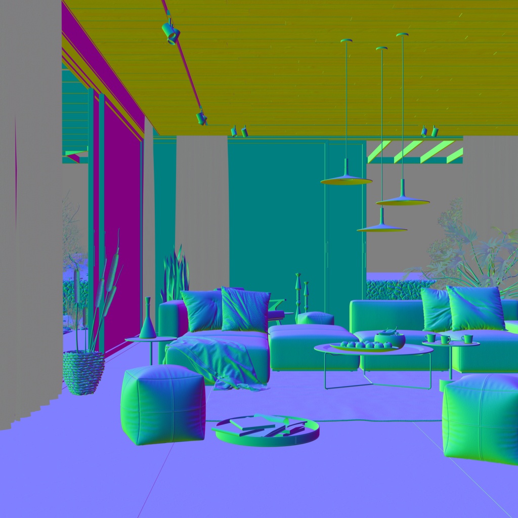 Application SDK > Utility Render Elements > AppSDK_VRaySamplerInfo_NormalVectorWithBumpMapping_World.jpg