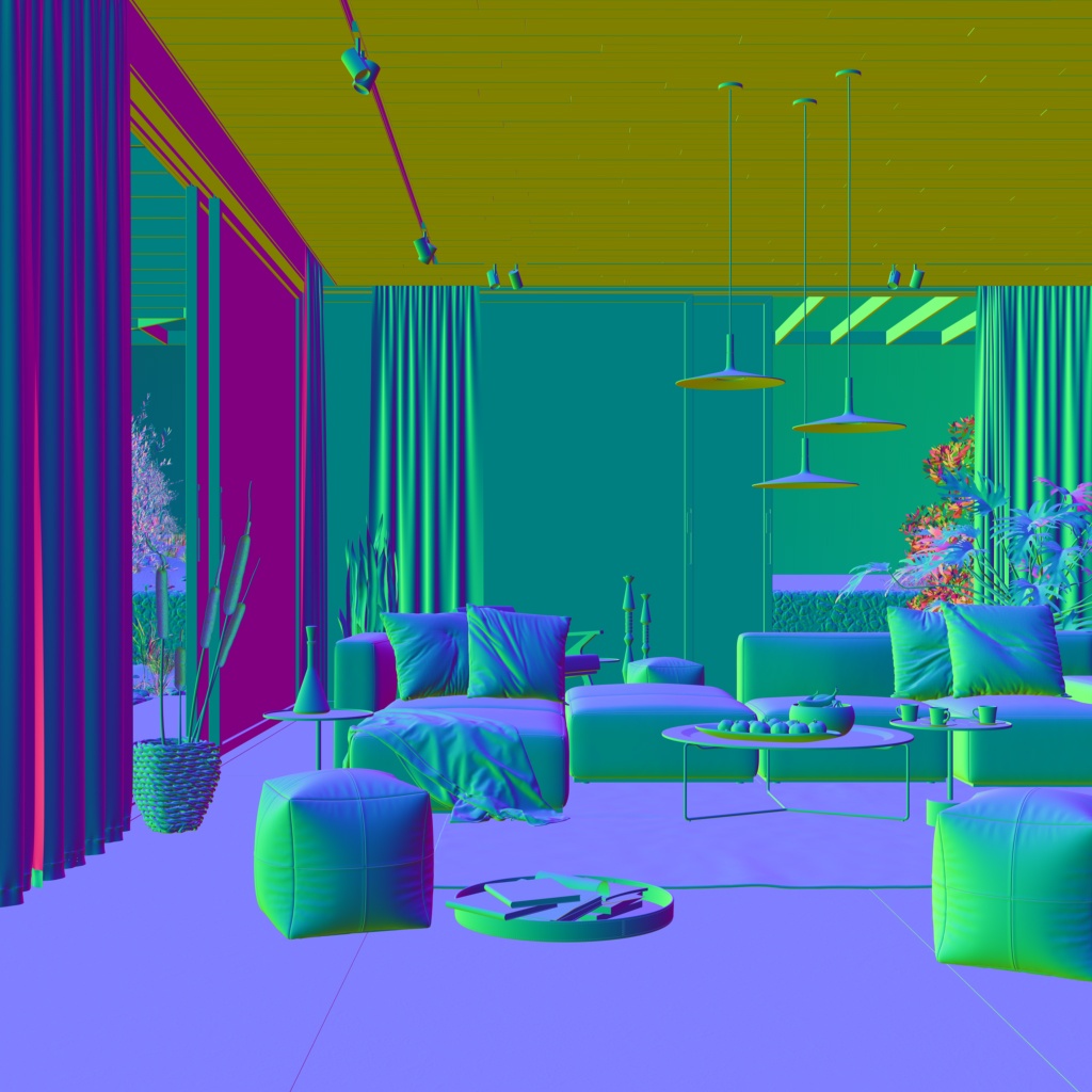 Application SDK > Utility Render Elements > AppSDK_VRaySamplerInfo_NormalVector_World.jpg