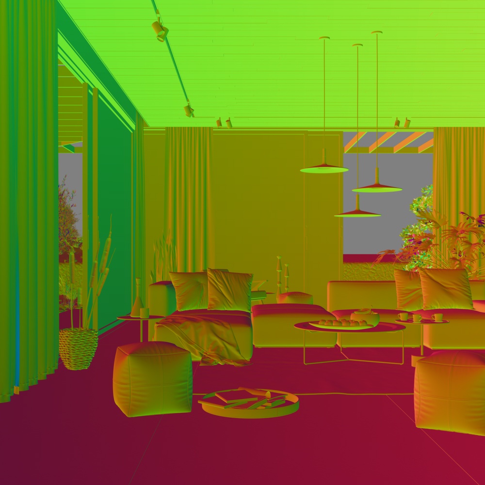 Application SDK > Utility Render Elements > VRaySamplerInfo_RefractionVector_CameraSpace.jpg