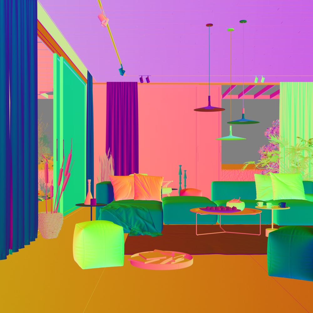 Application SDK > Utility Render Elements > VRaySamplerInfo_RefractionVector_ObjectSpace.jpg