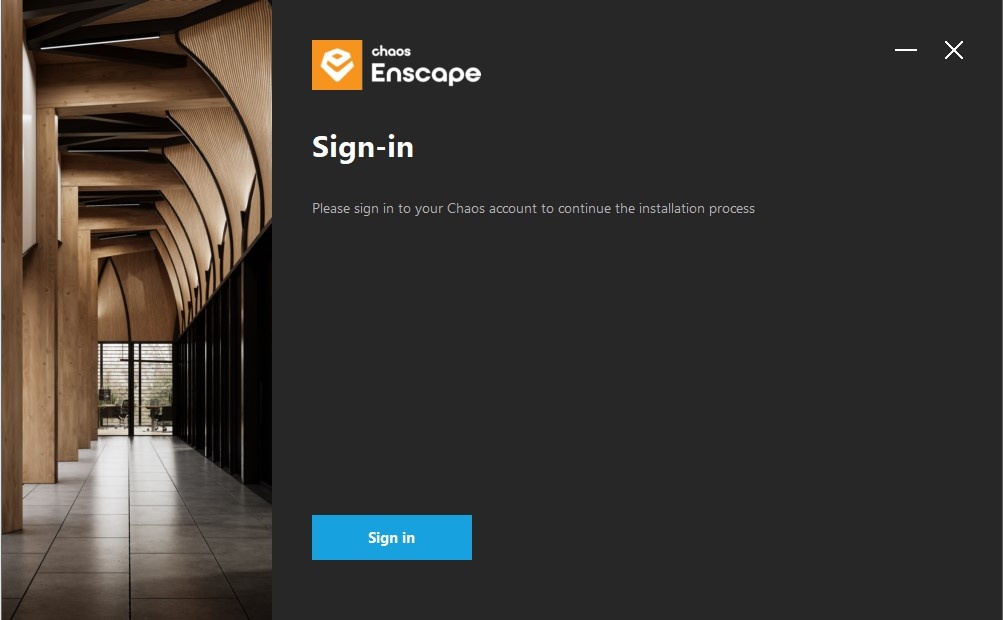 Enscape for SketchUp > Cloud-based Floating Licensing > enscape_installation_signin_window.jpg