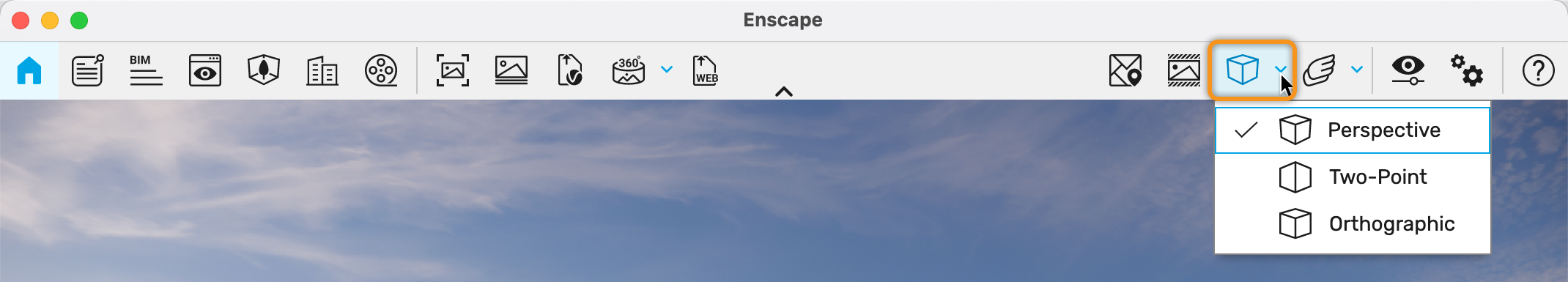 Enscape for SketchUp > Select Projection Type > spt_menu_ui_4-0-e1712928491475.png