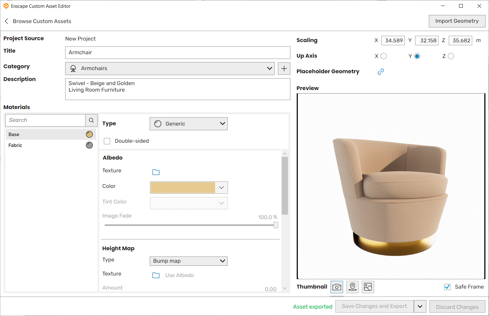 Enscape for Revit > Custom Asset Library > Materials_Base_and_Fabric.png