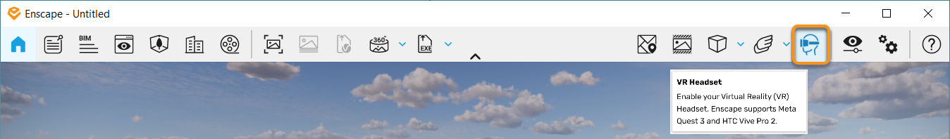 Enscape for Revit > Virtual Reality Headset > Envision_VR_Toolbar.png