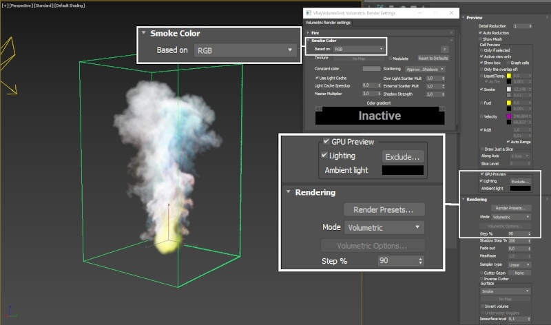 Chapter 2 - Smoke with Custom in the RGB field - V-Ray for 3ds Max - Help