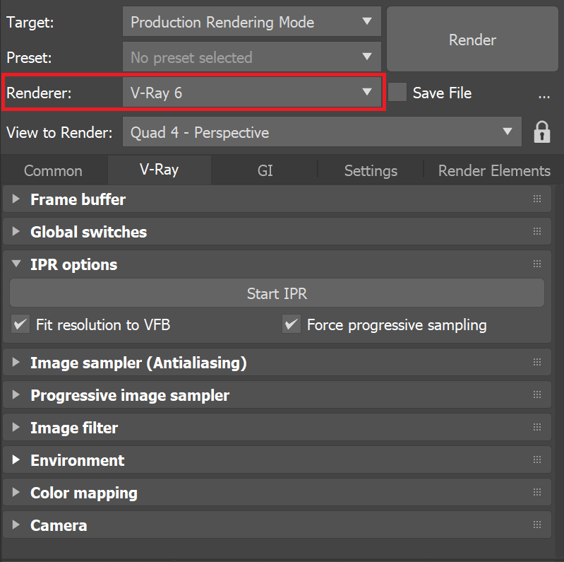V-Ray for 3ds Max > V-Ray IPR > Max2023_VRay6_IPR_RenderSettings_CPU.png