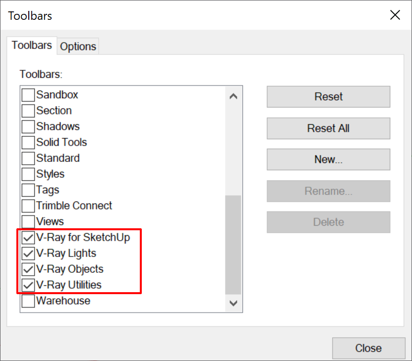 google sketchup toolbar download