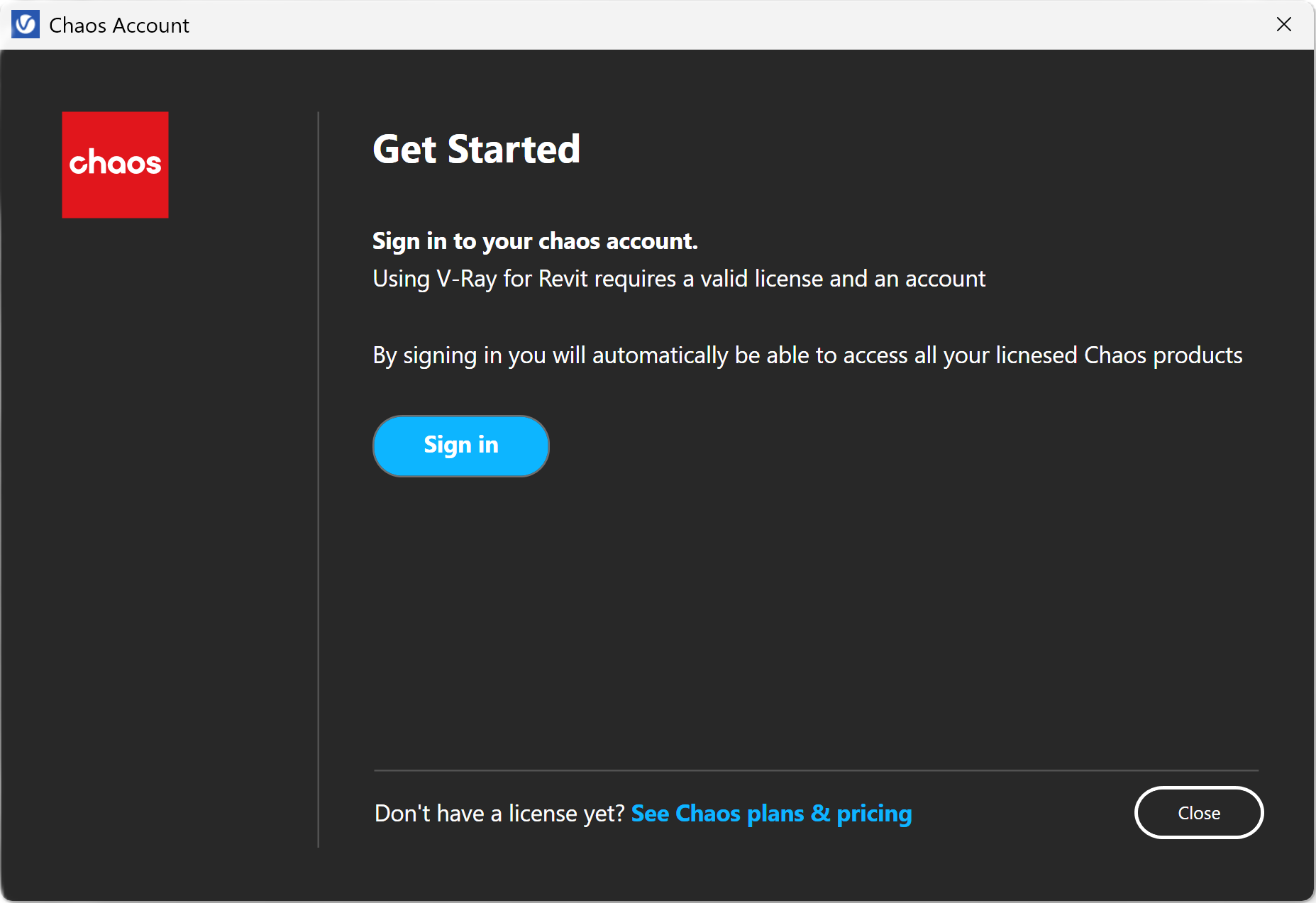 V-Ray for Revit > User Interface > VRay7.1.0_Revit2025_ChaosAccount.png