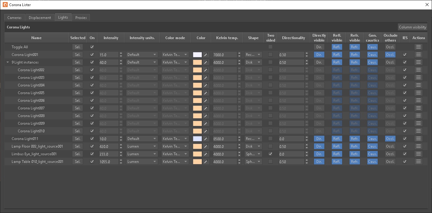 Corona for 3ds Max > Corona Lister > Corona10_Corona Lister_Overview.jpg